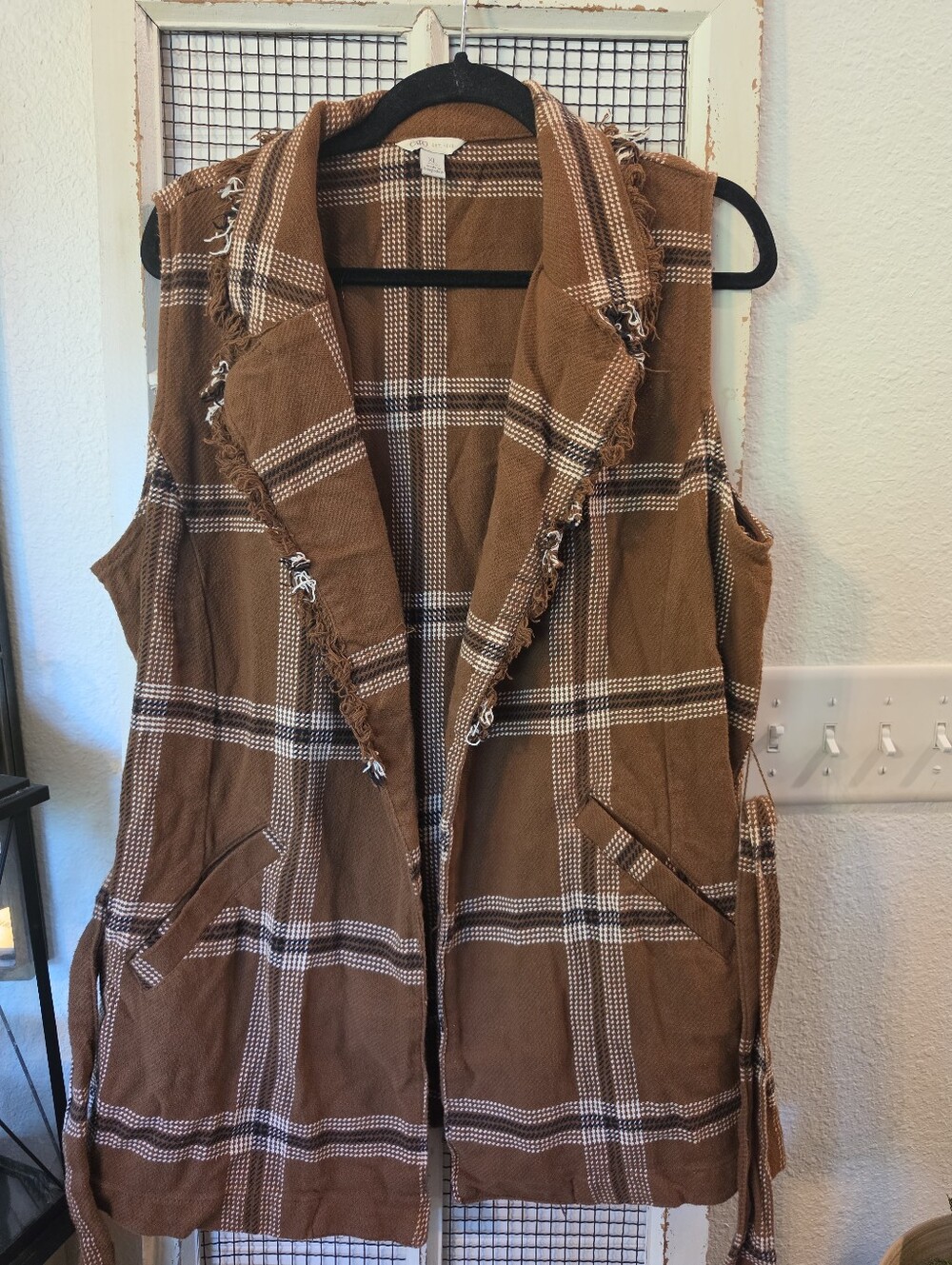 Cato Plaid Vest